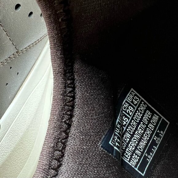 Skechers Relven Hemson Sneakers Sz 11 Lace Up Cushioned Mesh Leather Choco Brown - Picture 10 of 10